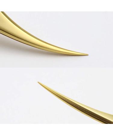 EMEDA Professional Eyelash Tweezers Set - Precision Golden Tweezers for 3D/5D/6D Volume Eyelash Extensions - Ideal for Professionals - Buy Online on GoSupps.com