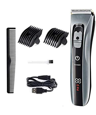 MARSKE Hair Clippers for Men Waterproof Clippers for Hair Cutting Hair Trimmer for Men Electric Hair Cutting Haircut Shaving Haircut Grooming Kit for Men (Grey)