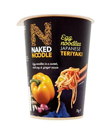 Naked Noodle Nude Noodle Pot of Noodles Teriyaki 78 g (Pack of 4)