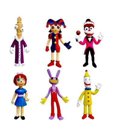 6PCS Amazing Mini Figures Amazing Cake Toppers Cake Decoration Mini Figures Set for Boys Girls Birthday Party Babay Showers Celebration Supplies