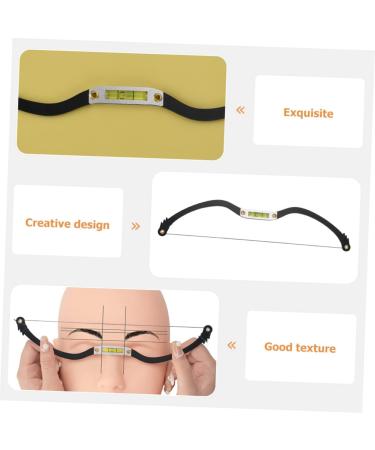 PLAFOPE Measuring Ruler 1 Set Arch Embroidery Eyebrow Ruler Eyebrow Stencils Eyebrow Shaper Pull Wire Draw a Line - Buy Online on GoSupps.com