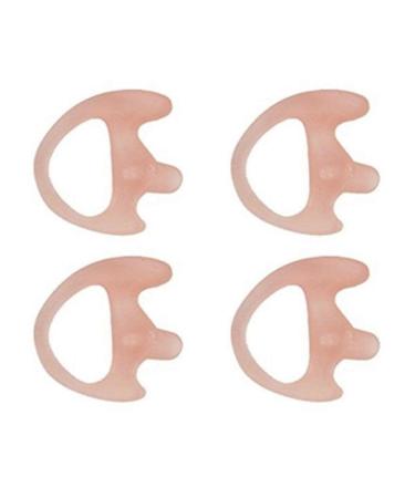 4 Right Medium Flesh Flexible SEMI Custom Ear Mold Insert Rubber Gel EARPIECE Police Patrol Duty Gear
