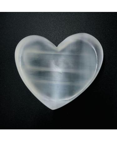 AtkitS Natural Selenite Bowl White Gypsum Heart Moon Minerals Seven Decor Crafts Ornaments Gem 1pc (Size : 90-100g) - Buy Online on GoSupps.com