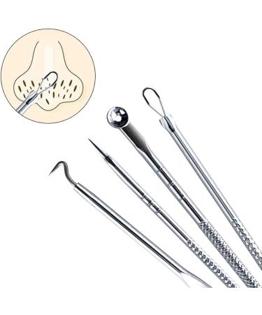 U-K Newest Dual Heads Acne Needle Blackhead Blemish Squeeze Pimple Extractor Remover Spot Cleaner Beauty Skin Care Tool 4pcs/set - Buy Online on GoSupps.com
