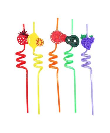 Crazy Loop Straws Reusable Party Favors Drinking Suckers Colorful Twisted Straws Carnival Restaurant A3E9 for Kids Bar Straws