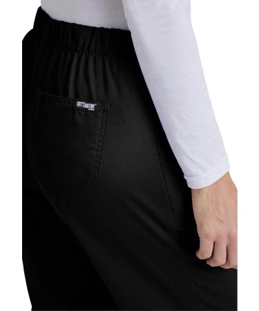 BARCO Grey's Anatomy Riley Scrub Pant - Women's Elastic Back Waist Flared Leg Pant, Large Black - Buy Online on GoSupps.com