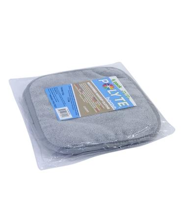 Buy Polyte Premium Microfiber Dye-Up Cloths - Hypoallergenic Chemical-Free - 6 Pack (20x20 cm Gray) - Ideal for Cleaning & Crafts - Buy Online on GoSupps.com