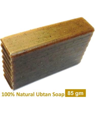 Natureza Organic Handmade Ubtan Turmeric Sandalwood Soap 90g - Buy Online on GoSupps.com