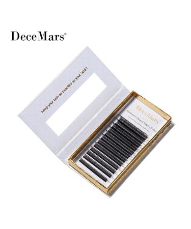 DeceMars YY Shape Black Brown Eyelashes Extensions C/D Curl | 8mm Black-D-0.07 - Buy Online on GoSupps.com