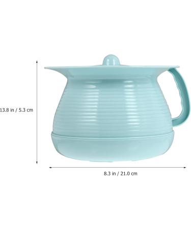 Unisex Chamber Pot with Lid Spittoon Chamber Bucket Plastics Bedpan Seat Urinal Toilet Household Night Urine Jug for Men Women Elderly Kids (Color : Sky-Blue) - Buy Online on GoSupps.com