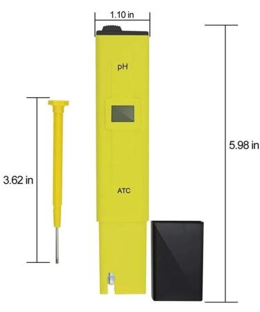Digital PH Meter PH Tester High Accuracy Water Quality Tester with ATC Hydroponics Lab Aquarium 0-14 Measurement Range - Buy Online on GoSupps.com