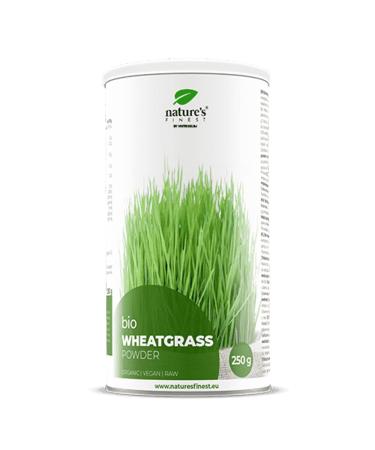 Nature's Finest Organic Wheat Grass Powder | 100% Natural Young Organic Wheatgrass | Rich Source of Protein Fiber & Chlorophyll | Third Party Tested Quality