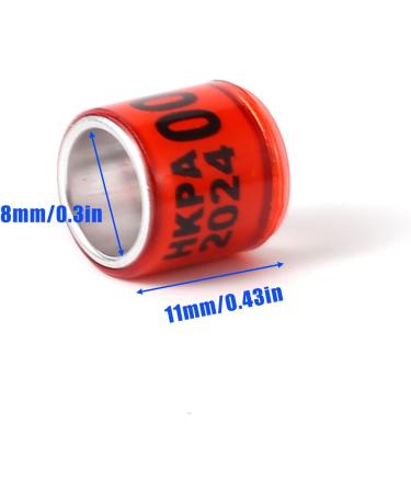 100PCs Multicolor Aluminum Pigeon Leg Rings | 2024 HKPA Training Footrings for Bird Identification | Durable Plastic Tauben Leg Bands - Buy Online on GoSupps.com
