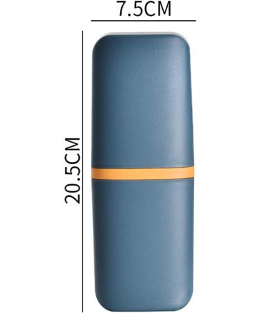 Portable Toothbrush Holder Case - Travel & Camping Toothbrush Storage Organizer - Light Blue Bathroom Accessory - Buy Online on GoSupps.com