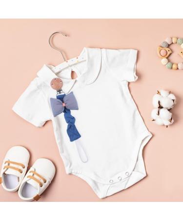 Ibeafilly Pacifier Band with Beech Wood Clip - Personalized Pacifier Chain for Girls | Triangular Cloth Sucker - Ideal Baby Gift - Buy Online on GoSupps.com