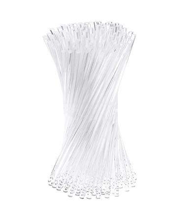 watera 100 Pieces 4 Inch Acrylic Lollipop Sticks Clear Reusable Acrylic Rods for Making Lollipops Cake Candy Chocolates