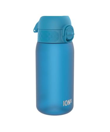 Ion8 Kids Water Bottle 350 ml/12 oz Leak Proof Easy to Open Secure Lock Dishwasher Safe BPA Free Carry Handle Hygienic Flip Cover Easy Clean Odour Free Carbon Neutral Blue 350ml OneTouch 2.0