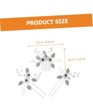 FOMIYES 4 Sets Bridal Wedding Comb Green Accessories Bridal Headpieces for Wedding Green Hair Accessories Pearl Headpiece for Wedding Flower Hairpin Bridesmaid Hair Fork Prom Copper Wire - Buy Online on GoSupps.com