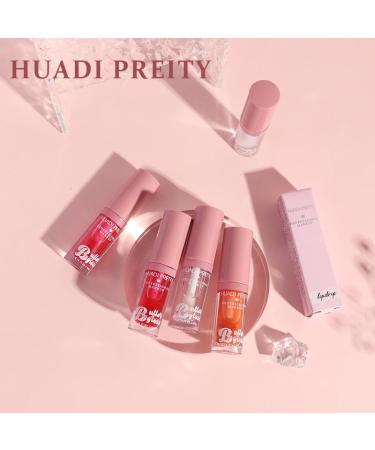 Hydrating Lip Glow Oil | Clear Plumping Lip Gloss | Non-Sticky Tinted Lip Oil (3 Colors) - Moisturizing Sweet Lip Glaze - Buy Online on GoSupps.com