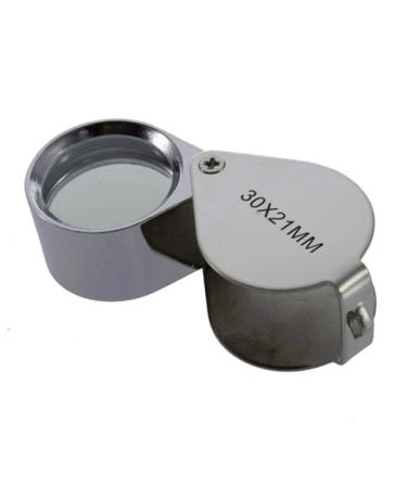 Mini 30X Glass Magnifying Magnifier Jeweler Eye Jewelry Loupe Loop 30 * 21mm Triplet Jewelers Eye Glass Magnifying