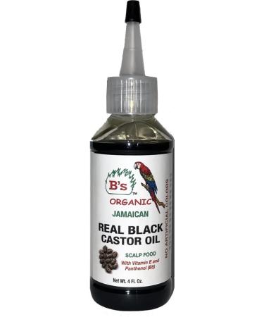 B's Organic Jamaican Real Black Castor Oil 4 oz.