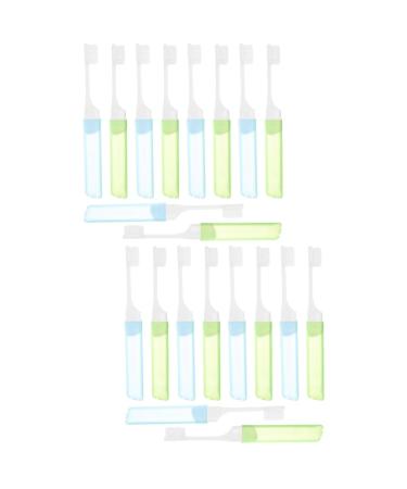 Minkissy 20 STK portable toothbrush travel toothbrush folding toothbrush household toothbrush collapsible toothbrush cleaning brush comfortable toothbrush foldable toothbrush travel