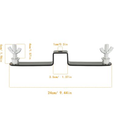 LOMTAP Double Crossbar Mount Backdrop Stand for Photography and Events - Triple Mounting Brackets Hardware Set for Weddings and Parties (2 Pack) - Buy Online on GoSupps.com