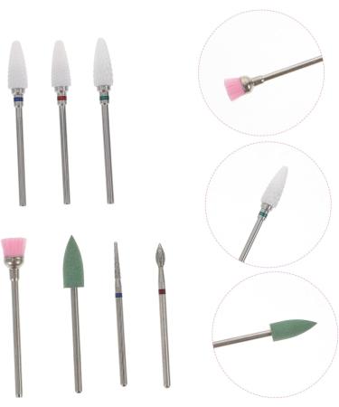 minkissy 1 Set Nail Clipper Grinding Head Ceramic Cuticle Bit Ceramic Tools Nails Cuticle Remover Salon Nail Drill Nail File Carbide Drill Bits Nail Tech Supplies Nylon Nail Clippers Alloy - Buy Online on GoSupps.com