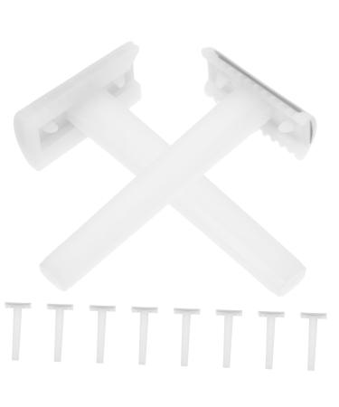 Frcolor 10 STK Mini-body cutter mini-bikini trimmer Face hair former shavedadoras for women eyebrow cutter braids braided two-edged manual plastic razor white