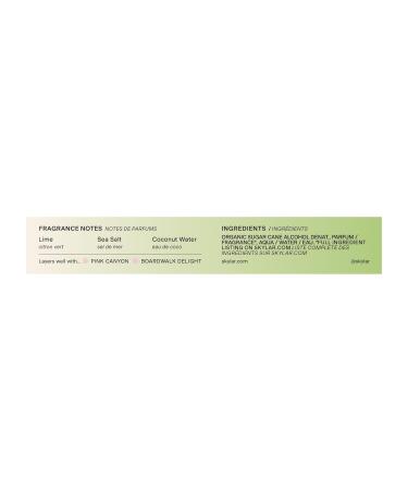 Skylar Lime Sands Eau de Perfume - Hypoallergenic & Clean Perfume Women & Men Vegan & Safe for Sensitive Skin - Woody Citrus Perfume with Notes of Lime Sea Salt & Coconut Water - (10mL /0.33 Fl oz) - Buy Online on GoSupps.com