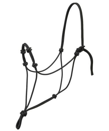 Weaver Leather Silvertip Four Knot Rope Halter Black Large