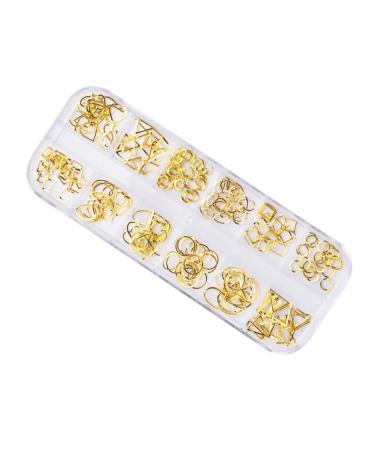 minkissy 1 Box Faux Nails Artificial Nails Nail Art Decorations Cell Phone Decoration Rose Gold Decorations Nail Tools Diy Nail Accessories Nail Art Ornaments Manicure Decorate Metal 3d Size 1 Picture 1