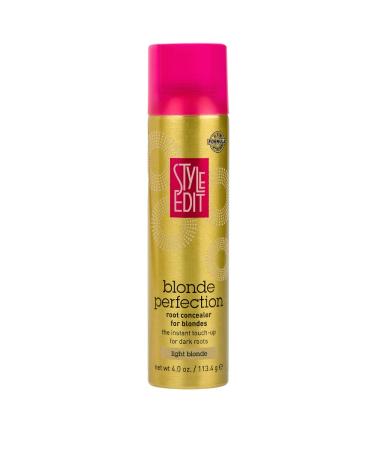 STYLE EDIT LIGHT BLONDE Root Concealer Touch Up Spray | Instantly Covers Grey Roots | Professional Salon Quality Cover Up Hair Products for Women |4 Ounce (Pack of 1) 4 Ounce (Pack of 1) Light Blonde