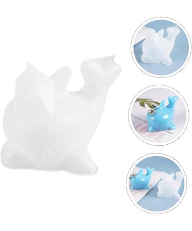 STOBOK 1pc Dolphin Mold 3D Animal Silicone Molds Dolphin Ornament Hand Mold Animal Cake Baking Moulds Ice Cream Mold Decor Epoxy Dolphin Shape Mold Clay White Silica Gel Desktop - Buy Online on GoSupps.com