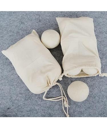 Buy Meeqiao 6PCs Natural Wool Dryer Balls - Eco-Friendly Fabric Softener from 100% New Zealand Sheep Wool - Perfect for Tumble Dryers - Buy Online on GoSupps.com