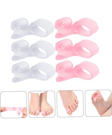 FOMIYES Double Hole Toe Splitter Hammer Straightener & Pedicure Tools - 12pcs | Bunion Orthopedic Toe Separator & Foot Valgus Protector - 5.6x2cm - Buy Online on GoSupps.com