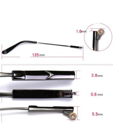 Buy D08 Metal Glasses Replacement Frames - Durable Temple Arms for Enhanced Comfort | International Shipping Available - Buy Online on GoSupps.com