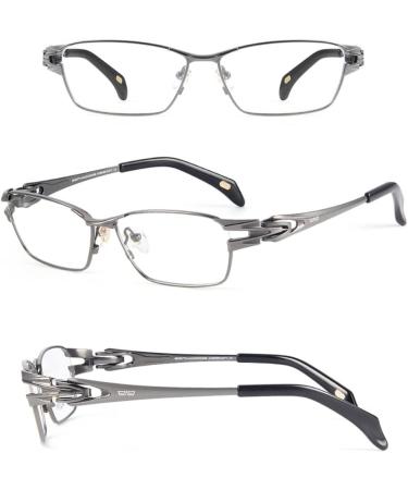 Riccie Anti-Blue Light HD Reading Glasses for Men - Reintitan 1.56 Aspherical Resin Anti-Fatigue Diopters +1.0 to +3.0 | International Shipping - Buy Online on GoSupps.com