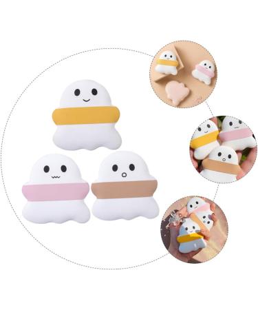  Beatifufu 3pcs Makeup Foam Corner Puff Foundation Sponge Ghost Pretty Puff Cosmic Puff Face Puff Hydrophilic Polyurethane Powder Miss Wet And Dry - Buy Online on GoSupps.com