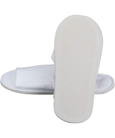 IQYU Disposable Spa Hotel Slippers | Unisex Adult Terry Slippers for Hotels | Comfortable Closed-Back Bathing Flaps - Universal Size - Buy Online on GoSupps.com