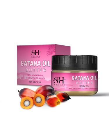 SEVICH Hair Butter with 100% Pure Raw Batana Oil - From Honduras Batana Oil for Hair Growth Repair Damaged Hair Nourishes Thin Hair Scalp Skin and Loss Hair Growth Fir for All Hair Types 2.1Oz