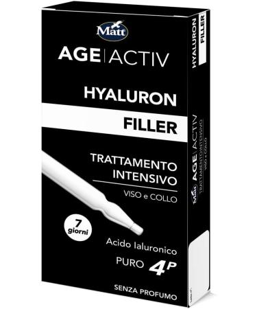  Matt Matt 4P Pure Hyaluronic Acid Face Plumping Shock Treatment Moisturizes and Makes Skin Elastic and Luminous 7 Day Application 7 Pack 3ml Ampoules - Buy Online on GoSupps.com