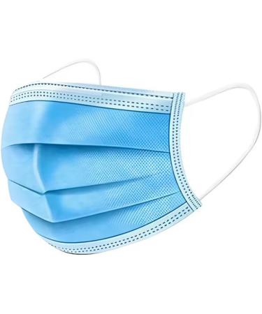 Buy 50 Pcs Disposable Blue Face Masks - 3-Ply Protective Comfortable & Breathable for Adults - Ideal for Dust & Daily Use - Buy Online on GoSupps.com