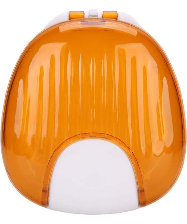 Portable Waterproof Orthodontic Retainer Case - Night Mouth Protection Box for All Ages (Orange on White) - Buy Online on GoSupps.com