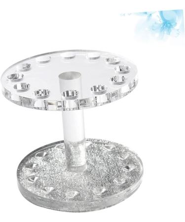Housoutil 1pc Makeup Pen Stand Pen Display Stand Holder Art Brush Holder Makeup Brush Holder Faux Buns Holder for Nail Brush Acrylic Makeup Brush Rack Nail Display Stand Round Crystal Pen 8.7x8.5cm Silver Transparent - Buy Online on GoSupps.com