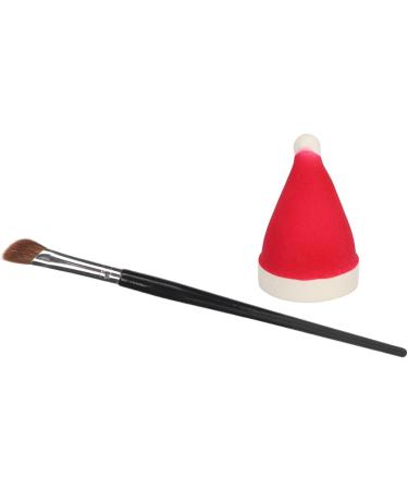Angle Brush Sponge Kit Soft Portable Face Beauty Sponges Brush Red Christmas Hat Shape Makeup Sponge Nose Shadow Brush Set for Highlighting Eyebrows Shading - Buy Online on GoSupps.com