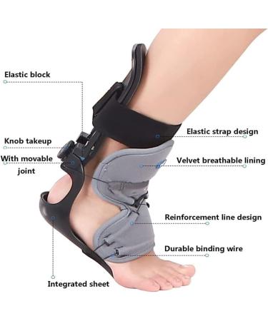 Foot Drop Orthosis & Plantar Fasciitis Splint - Adjustable Ankle Brace for Effective Arch Pain Relief - Breathable & Perforated - Left Small Size - Buy Online on GoSupps.com