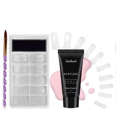 Set acrylic gel + shape isabellenails acrylic gel nail gel nail extension acrylic gel 30g uv led nails nail thickening acrylic extension trial professional technician tools