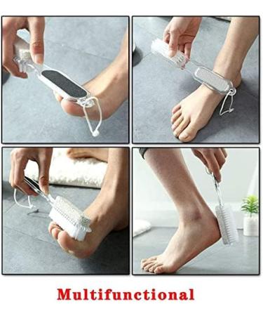 Pedicure Paddle Multi Purpose Foot Rasp and Sand Paper Foot Filer with Pumice Stone Callus Remover Exfoliate Hard and Dead Skin Foot Care Home Scrubber Tool for Men and Women (4 in 1) - Buy Online on GoSupps.com