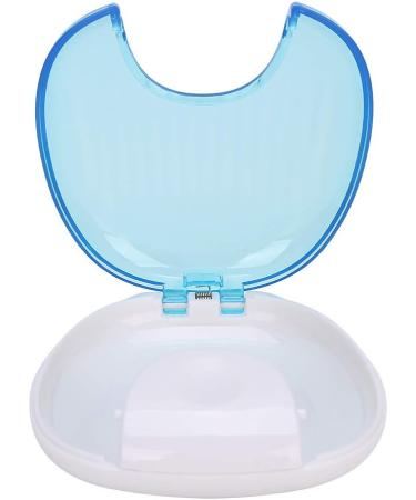 Orthodontic Storage Case - Portable Waterproof Mouthpiece Compressor Box with Press Lock Design (Sky Blue & White) - 1 PC - Buy Online on GoSupps.com